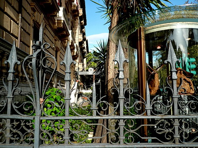 Cast iron fence. Palermo Italy