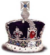 Crown with Black Prince’s Ruby on top