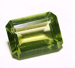 Peridot Mineral in square form
