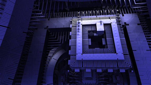 Illustration of a quantum computer