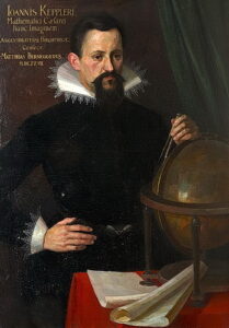 Drawing of astronomer Joannes Kelper